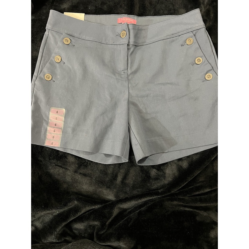 Isaac Mizrahi Women's Blue Tailored Dress Shorts Size 6 NWT